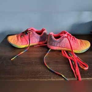 NOBULL NEON PINK GLITCH TRAINER (WOMEN'S) - 7.5 / Neon Pink Glitch